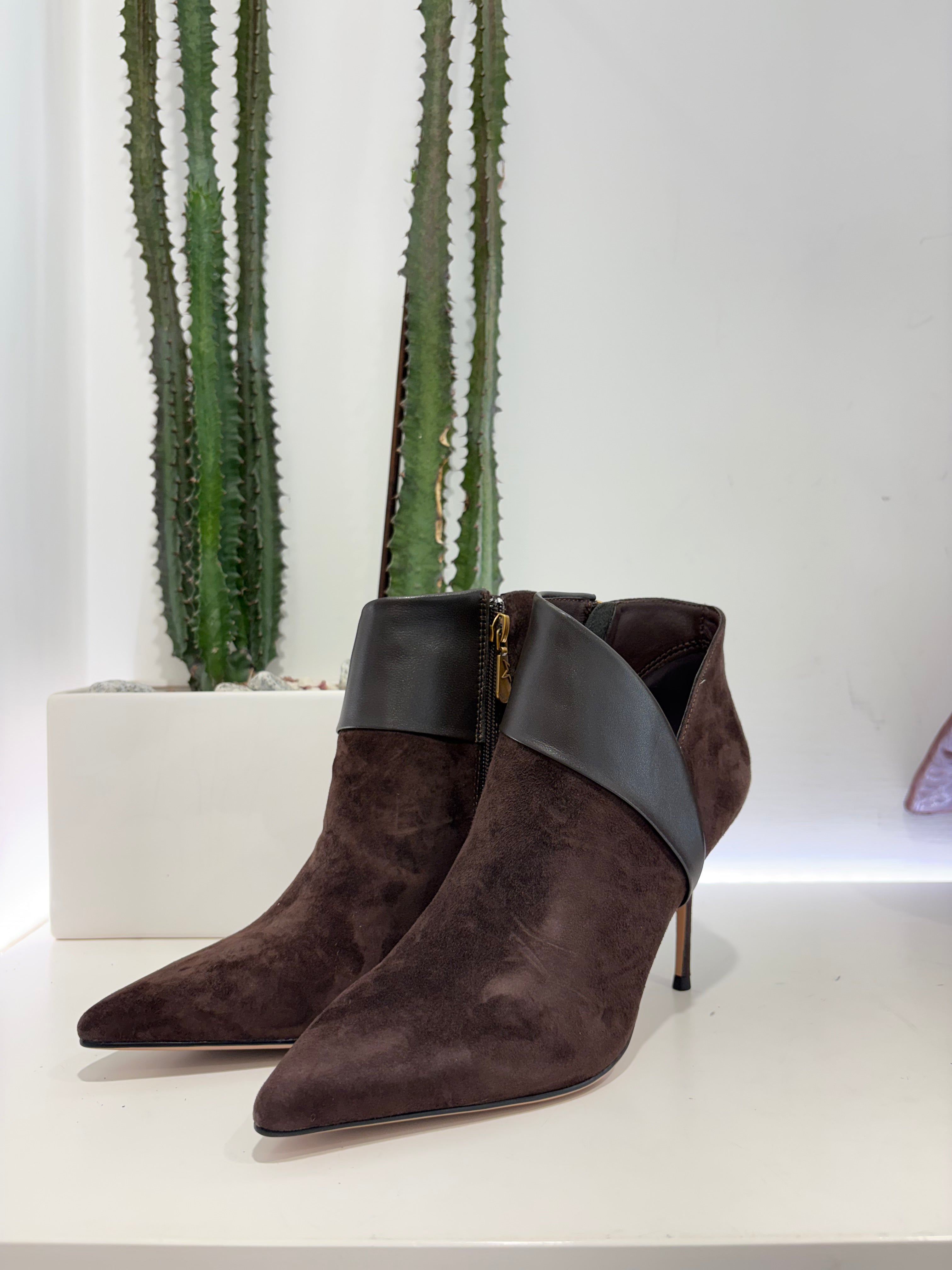 Marc Ellis scarpa asimmetrica t. 90 con zip al lato t.moro