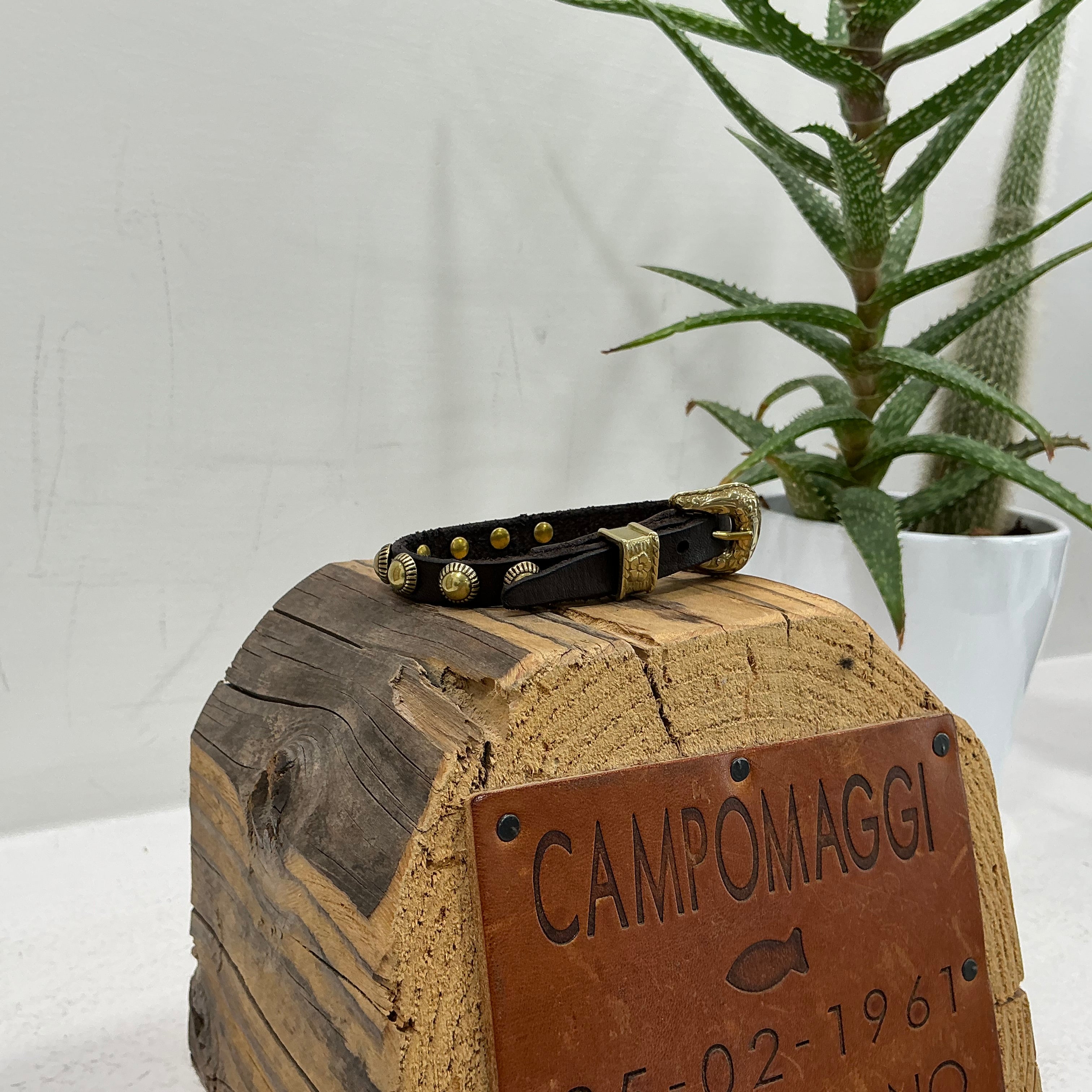 Campomaggi bracciale Borchie Oro