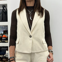 KIKISIX gilet SPILLE burro