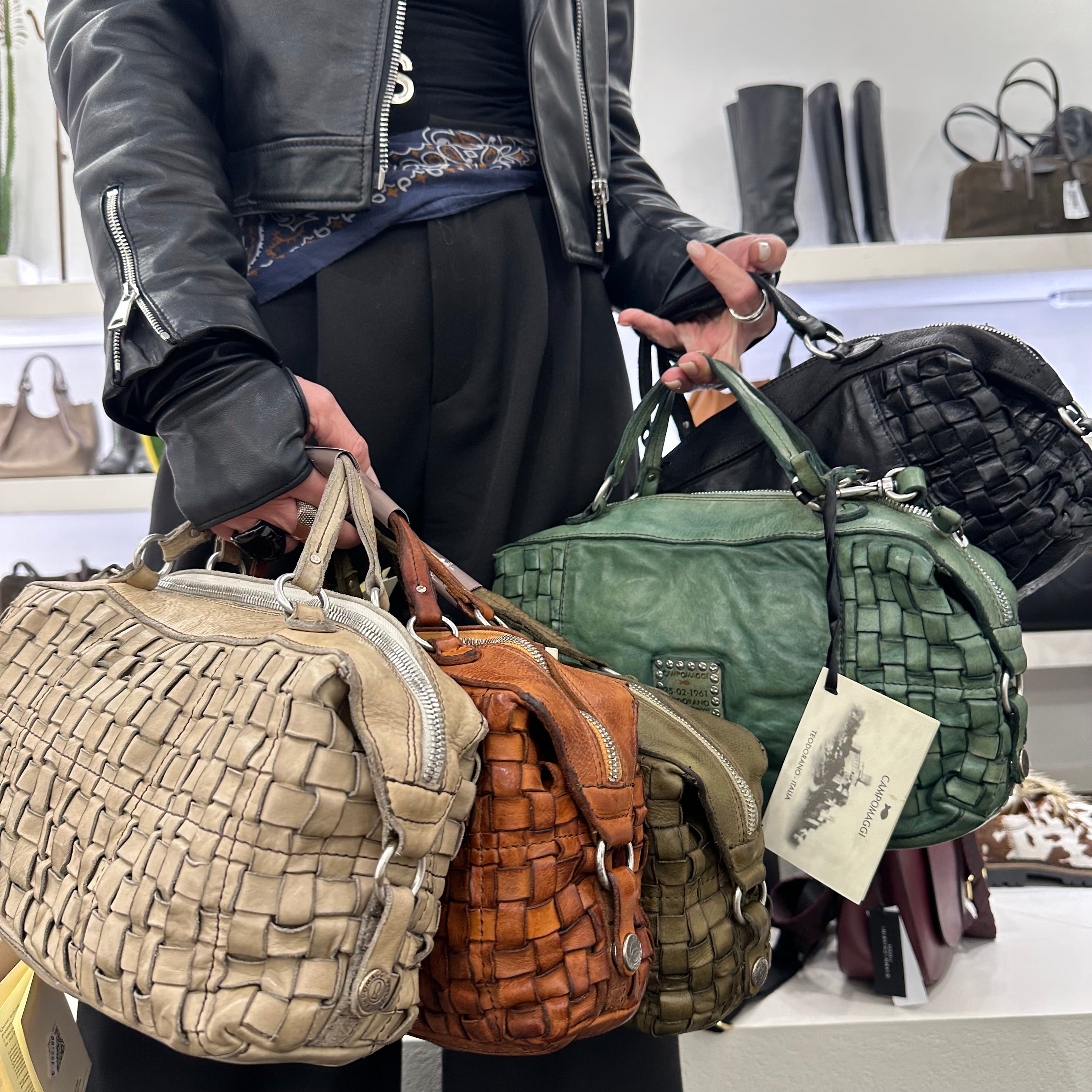 Campomaggi SIRMIONE bauletto intrecciato