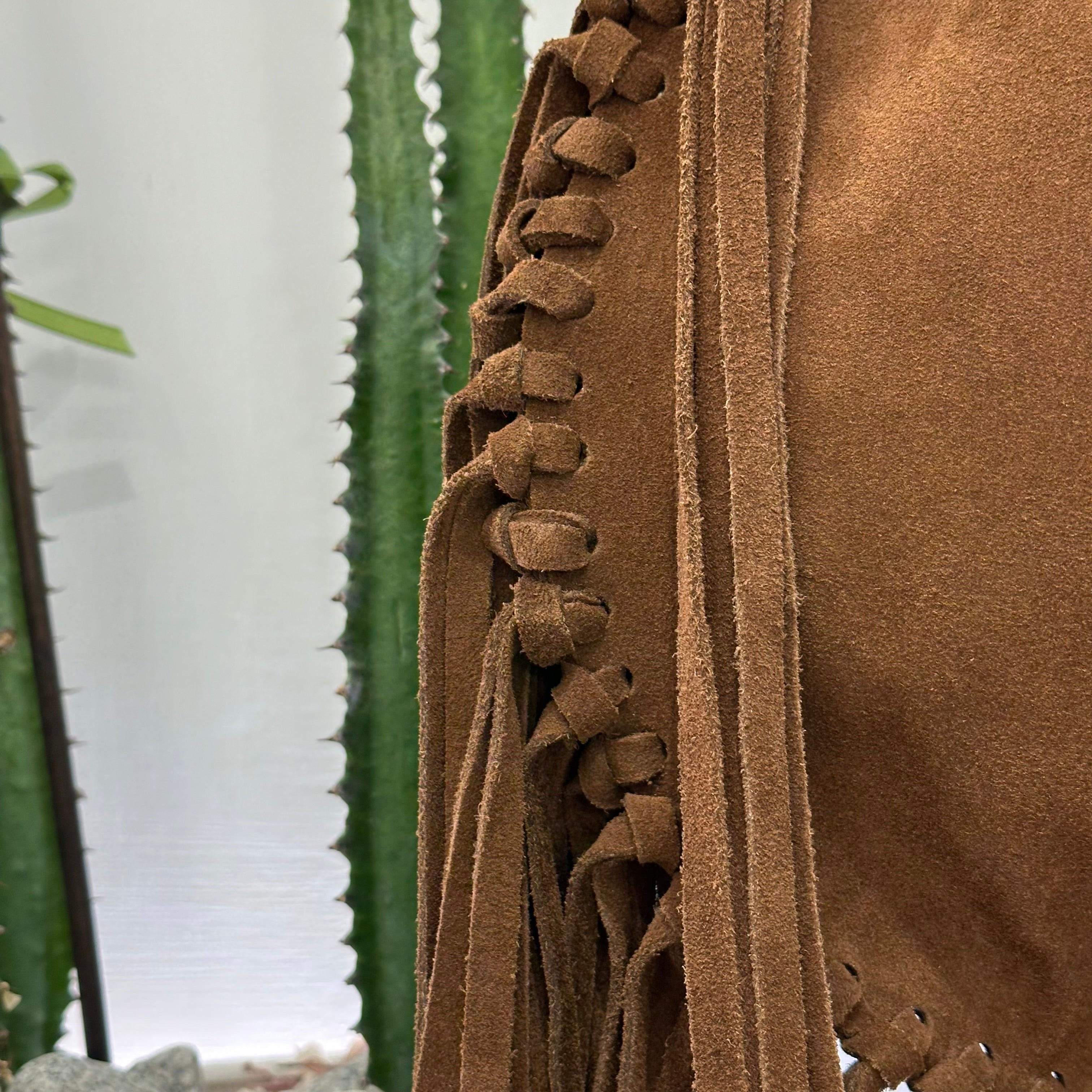 Alberto Luti borsa tex frange dimensione grande