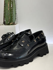 Lara Manni Mocassino lacci nero