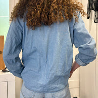 Camicia denim con rouge