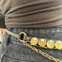 Campomaggi ANNALISA catena cintura moro oro