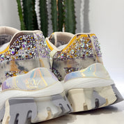 JOIAPARIS sneaker arancione/strass
