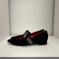 Pas de rouge ballerina fiocco blu e beige