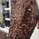 Gonna longuette paillettes moro