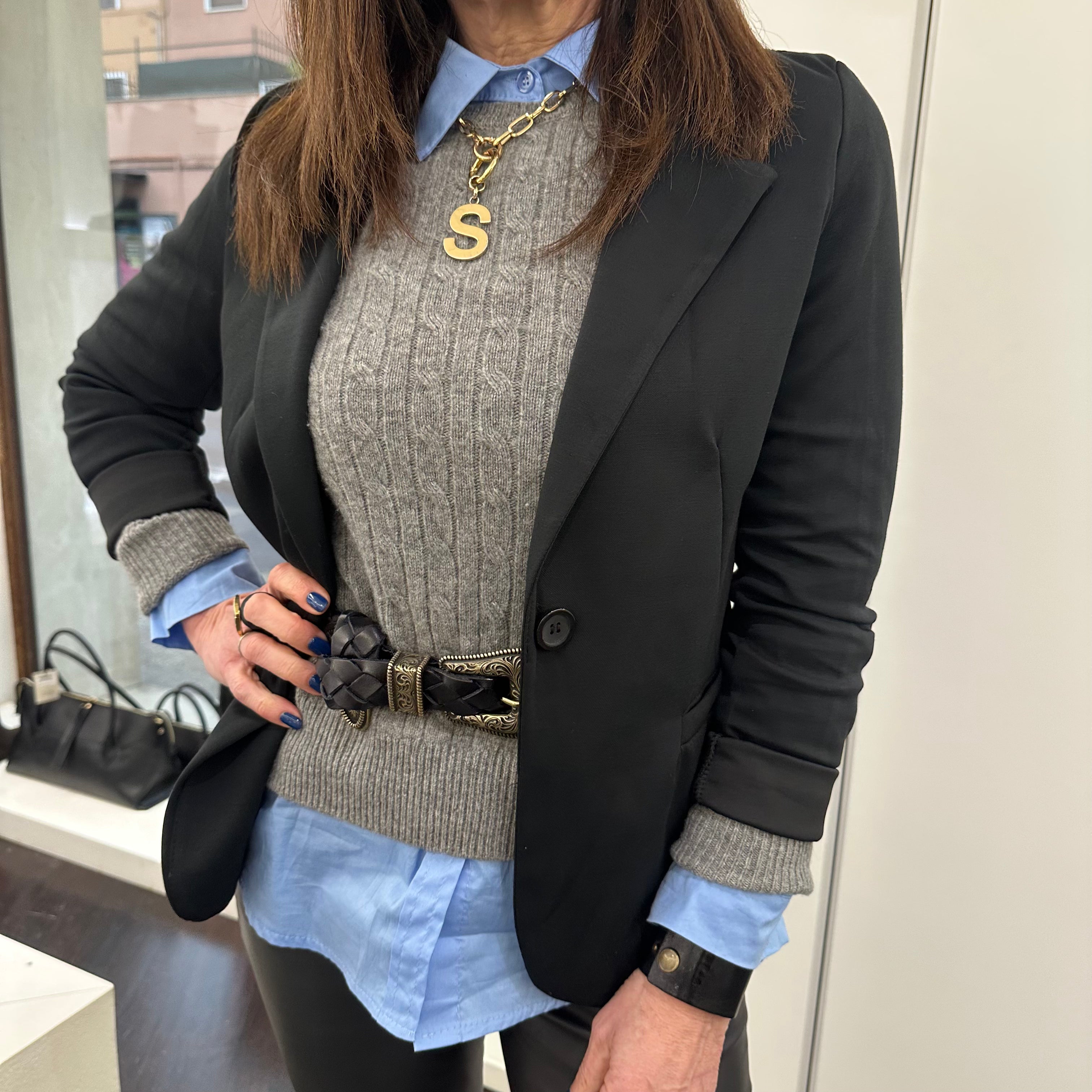 Giacca in FELPA nera