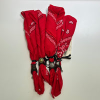 Campomaggi BANDANA (Rosso) cotone e ferma bandana con borchie