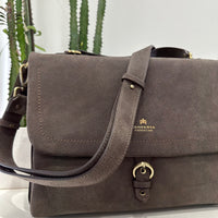 Cuoieria Fiorentina suede moro linea EVA SOFT grande