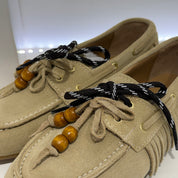 ANTICA BOTTEGA mocassino FRANGE suede corda
