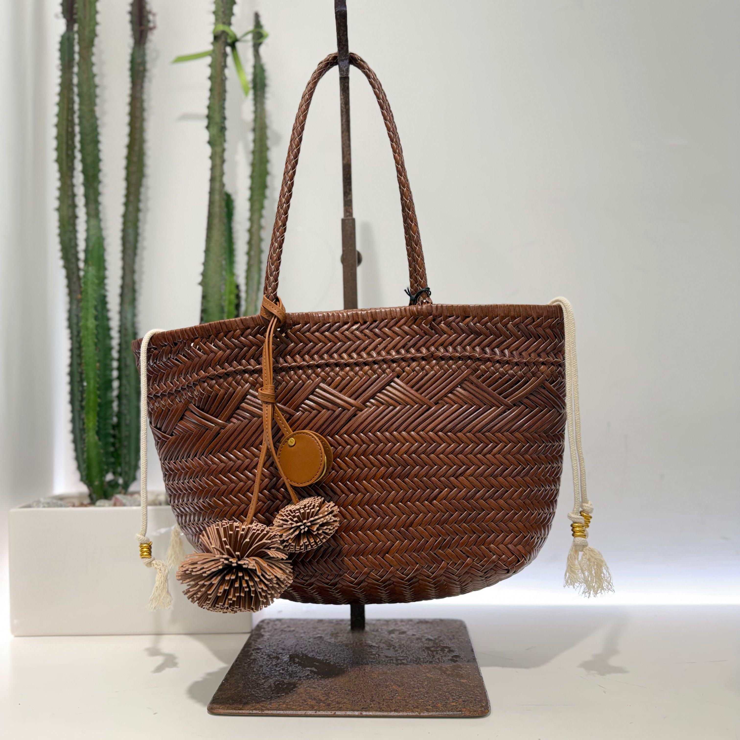 Gianni Chiarini borsa PALOMA PELLE cuoio intrecciata dimensione media