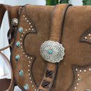 Alberto Luti borsa TEX fibbia turchese