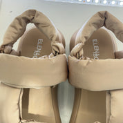 Elena Iachi gold rhinestone sandal