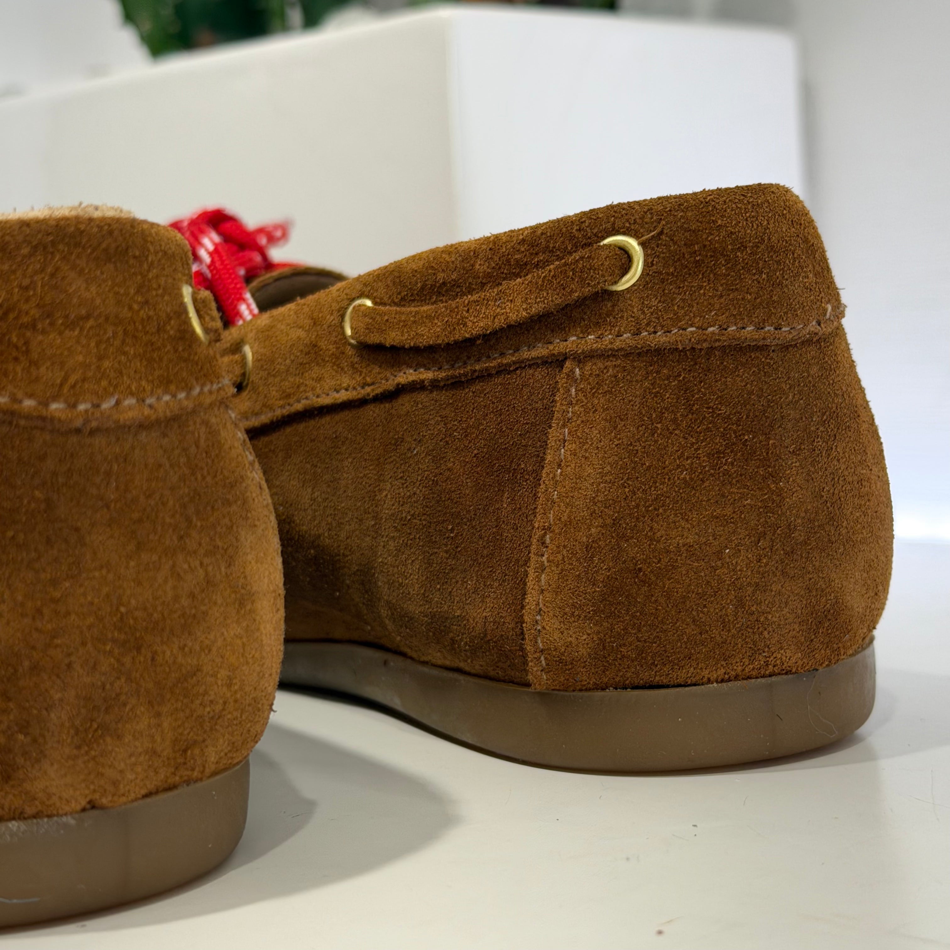 ANTICA BOTTEGA mocassino PERLINE suede cuoio