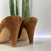 Stivaletto FLY sabot spuntato color tabacco