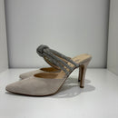 B Rock avorio sabot strass