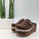 Mou SABOT suede moro