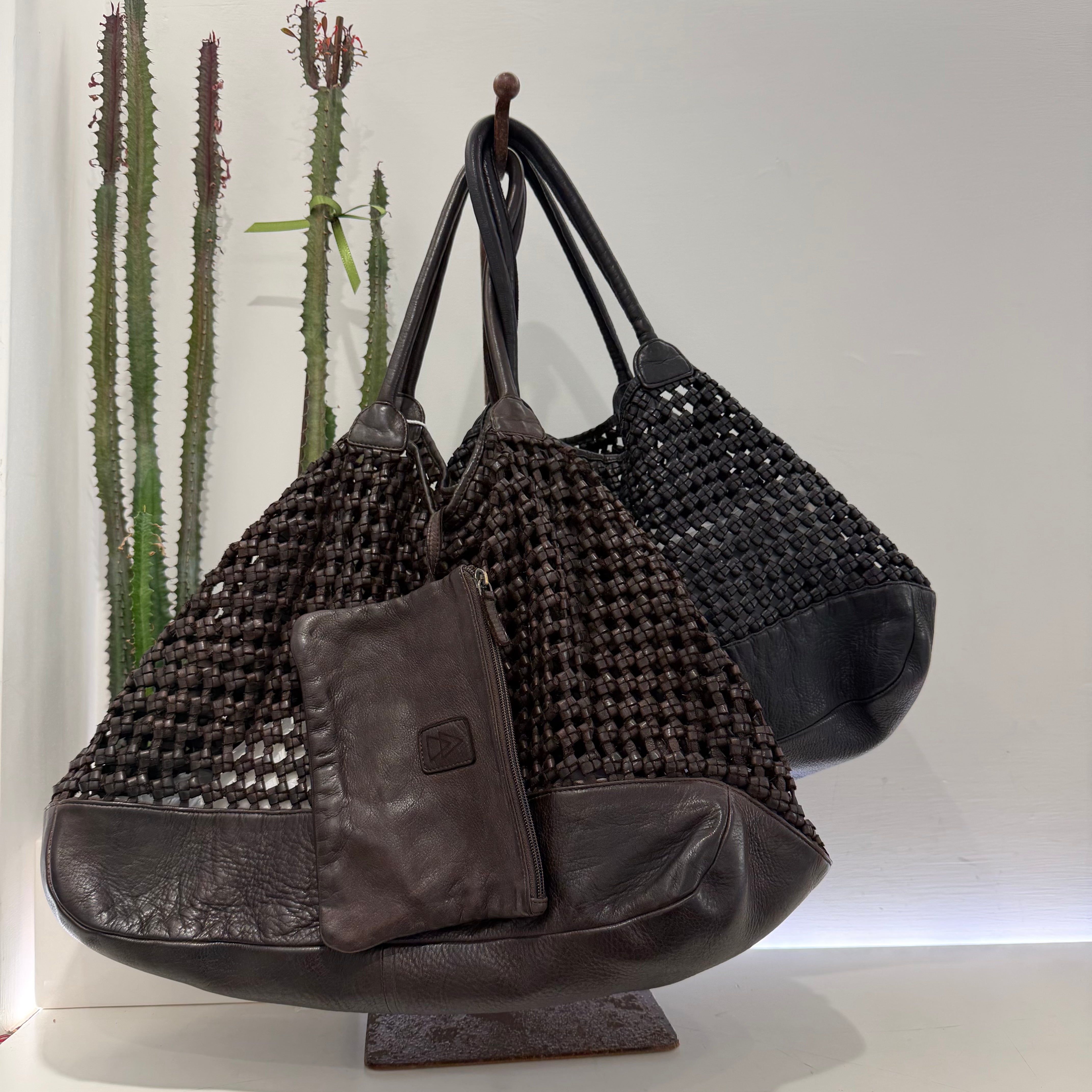 Elena Iachi borsa SHOPPING intrecciato