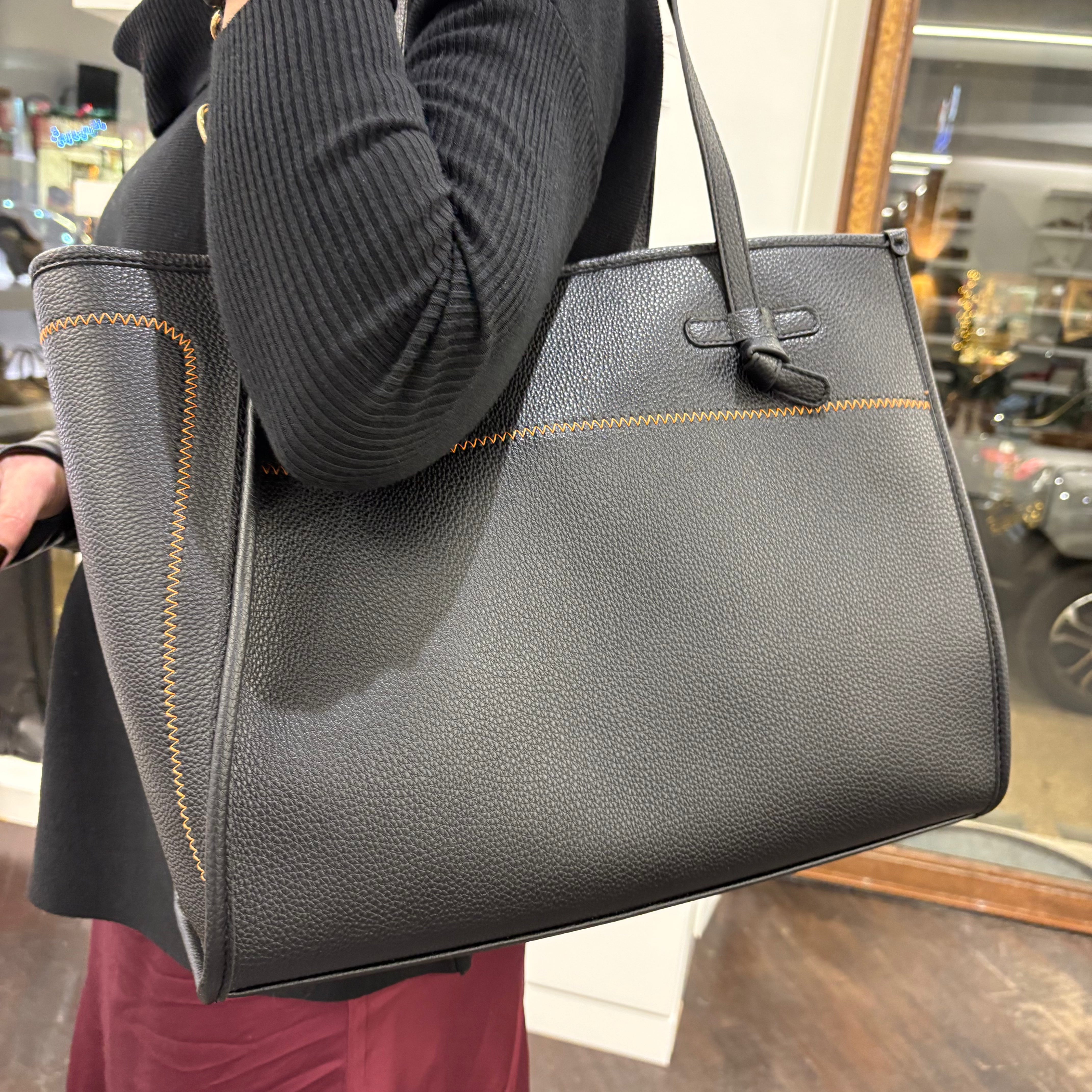 Gianni Chiarini borsa MARCELLA nera/orange