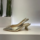 Scarpa aperta dietro t.50 ORO