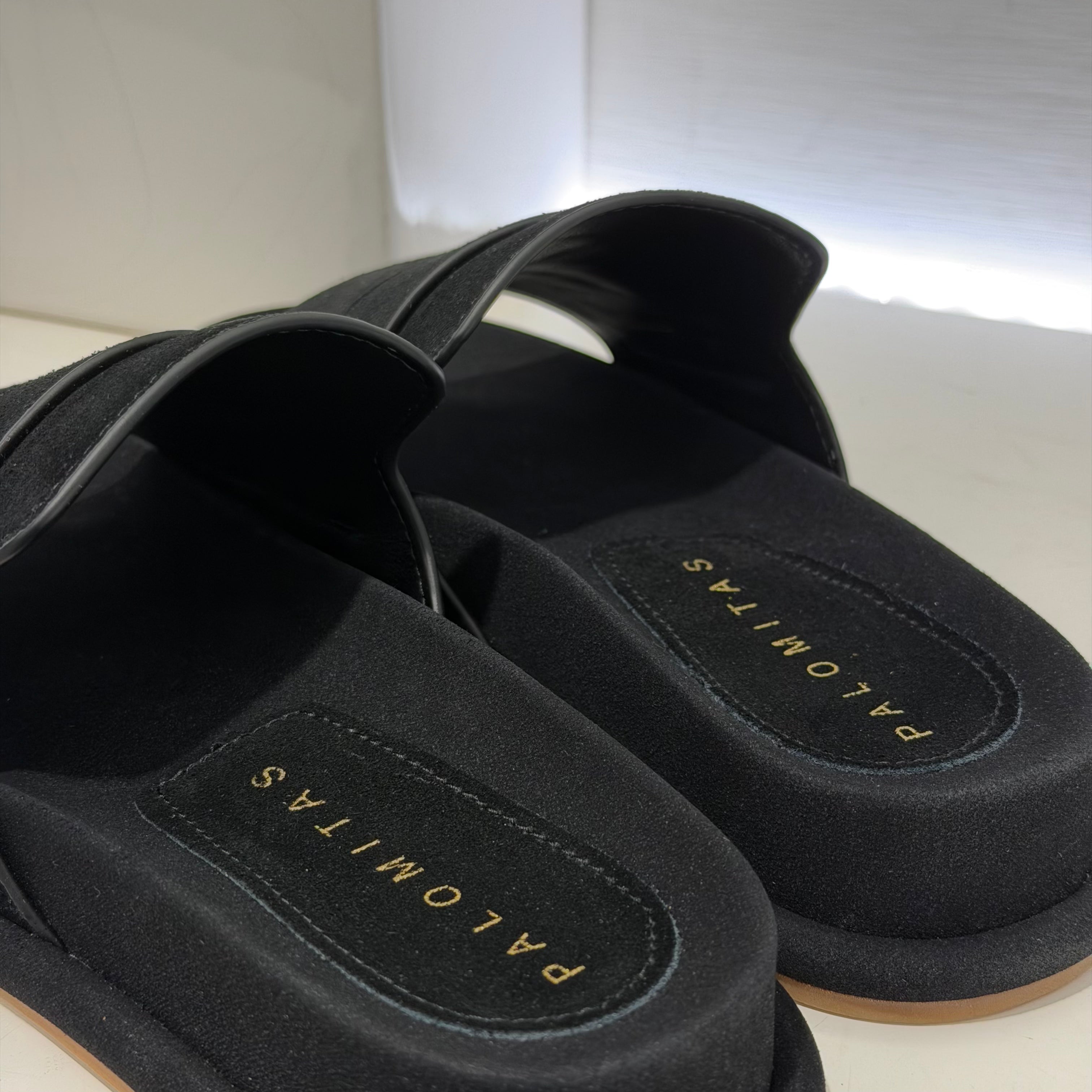 Palomitas ciabatta CALIOPE suede nero