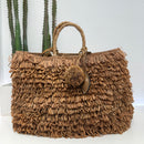 Afar borsa intrecciata a mano KEISHA grande