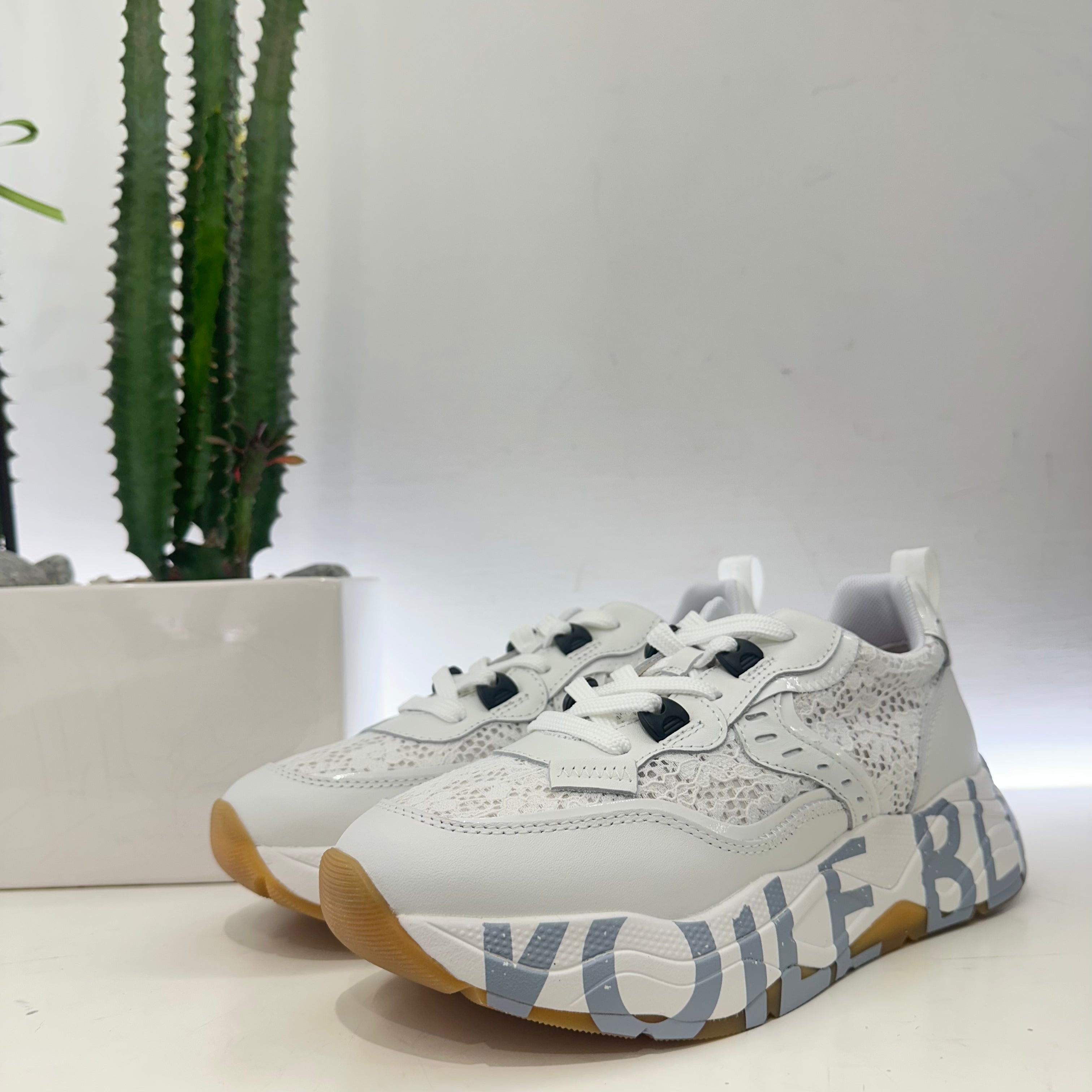 Voile Blanche CLUB sneaker bianca pizzo