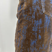 Pantalone baloon VELLUTTO moro e blu