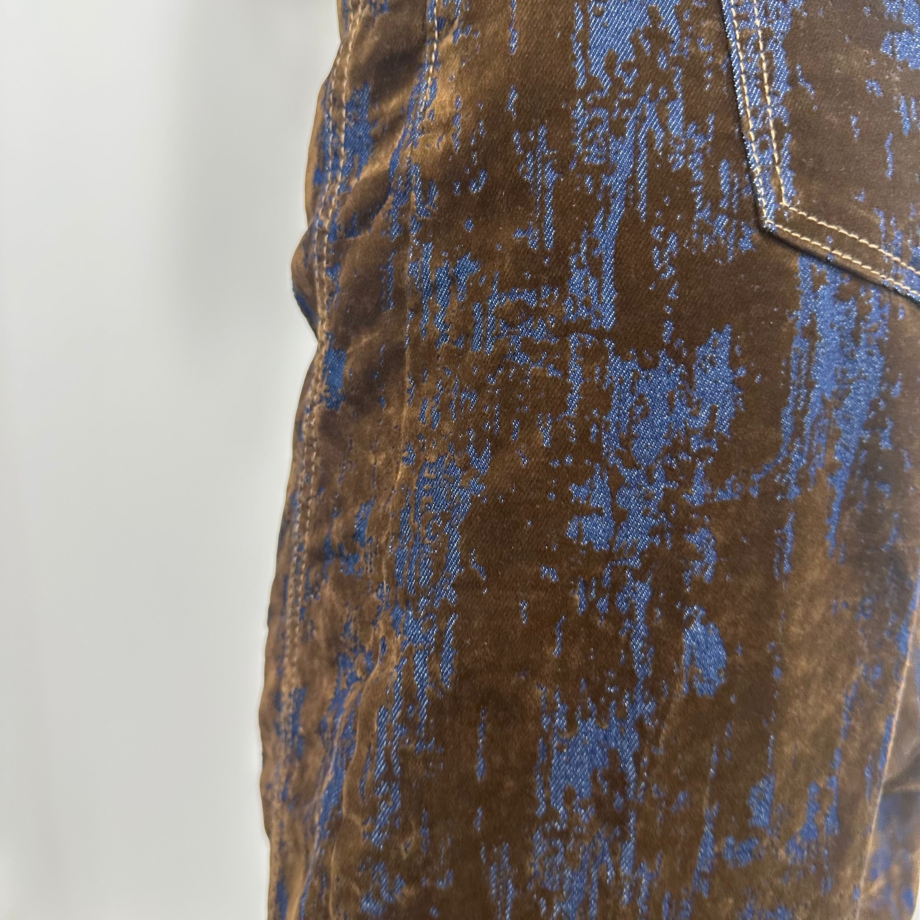 Pantalone baloon VELLUTTO moro e blu