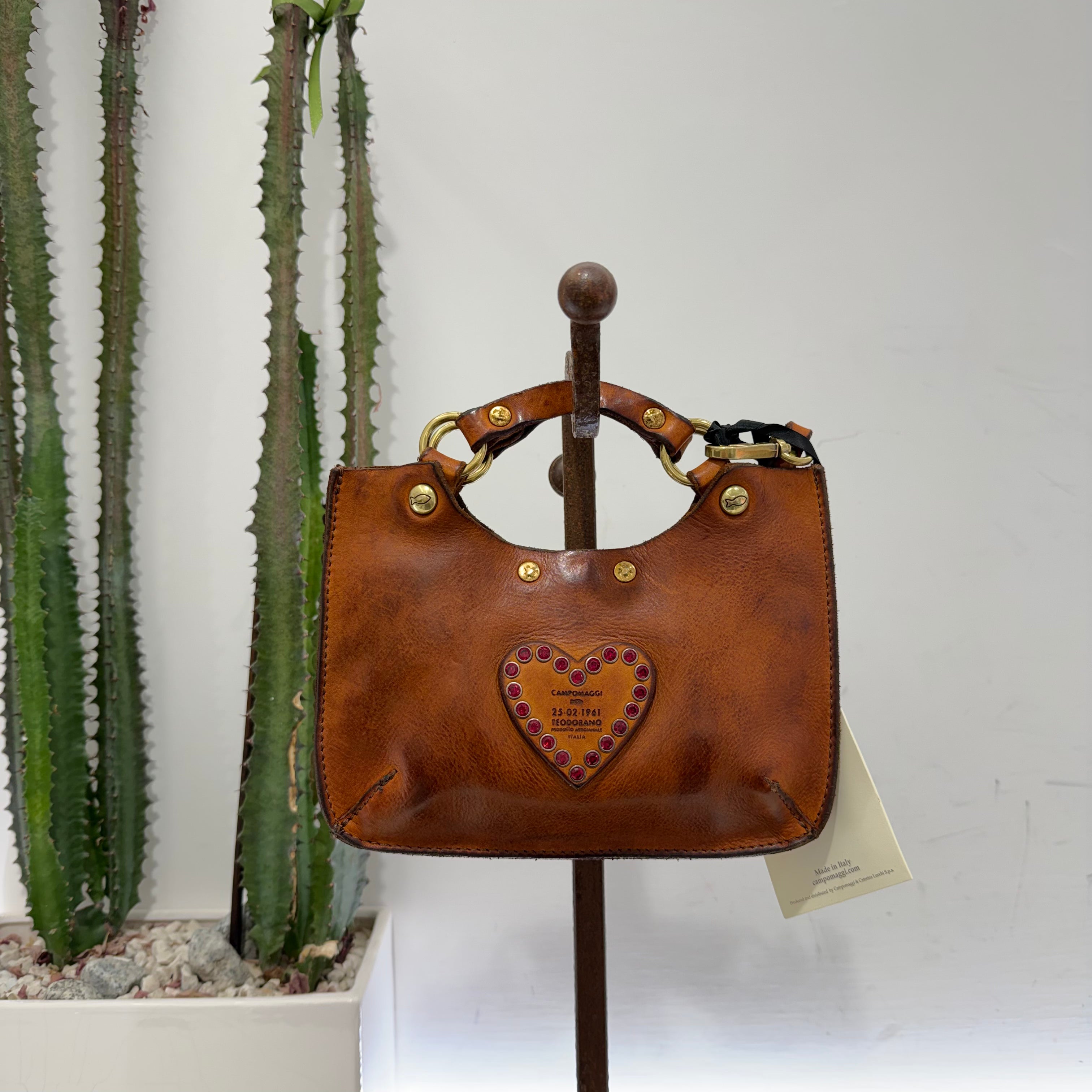 Campomaggi borsa LUIGIA CUORE cognac