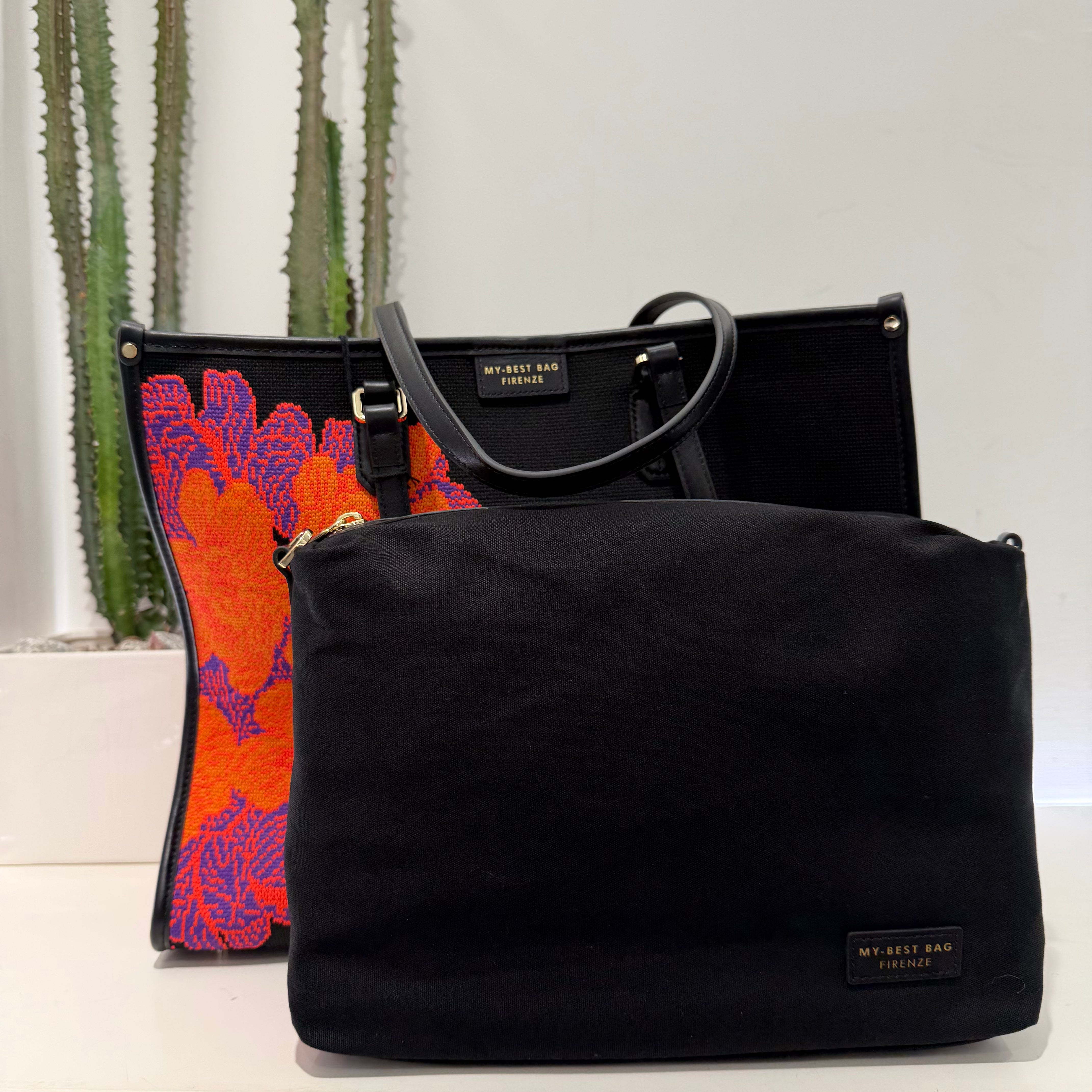 Borsa ATENA FISH & FLOWERS ETHOLOGY grande