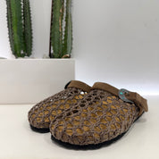 Taji sabot traforato color marrone