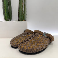 Taji sabot traforato color marrone