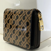 Gherardini Portafoglio ZIP ROUND SMALL GLOSSY TOFFEE