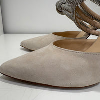 B Rock avorio sabot strass