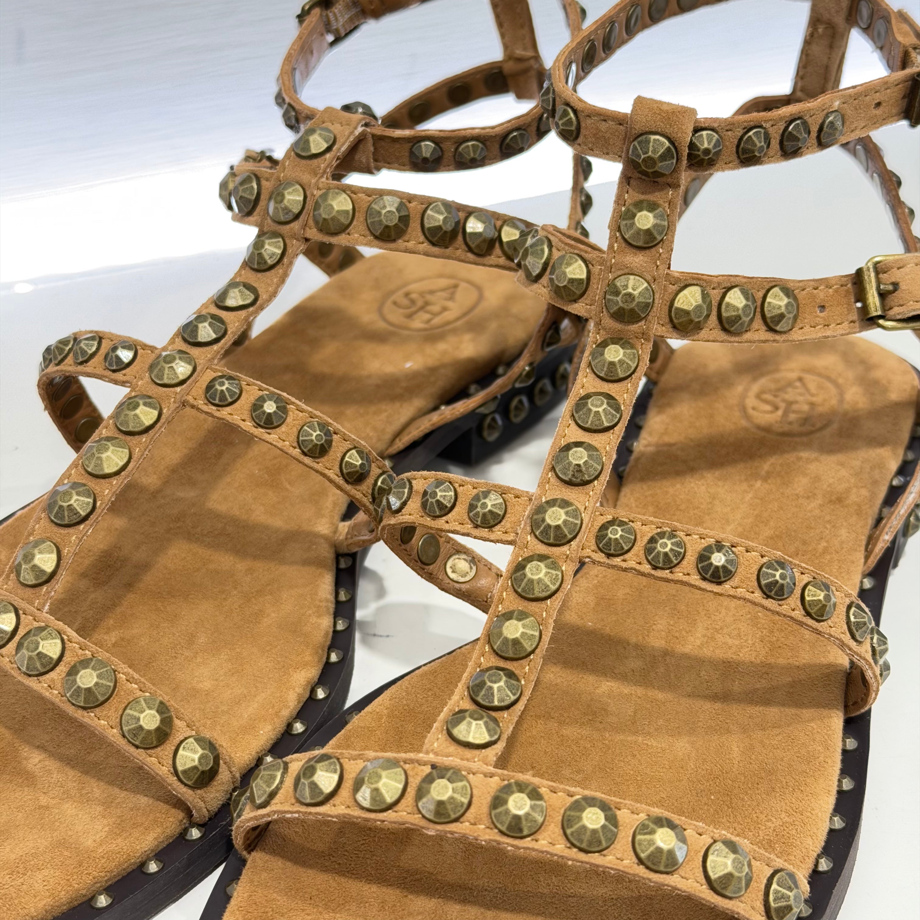 ASH sandalo modello PRECIOUS suede moka