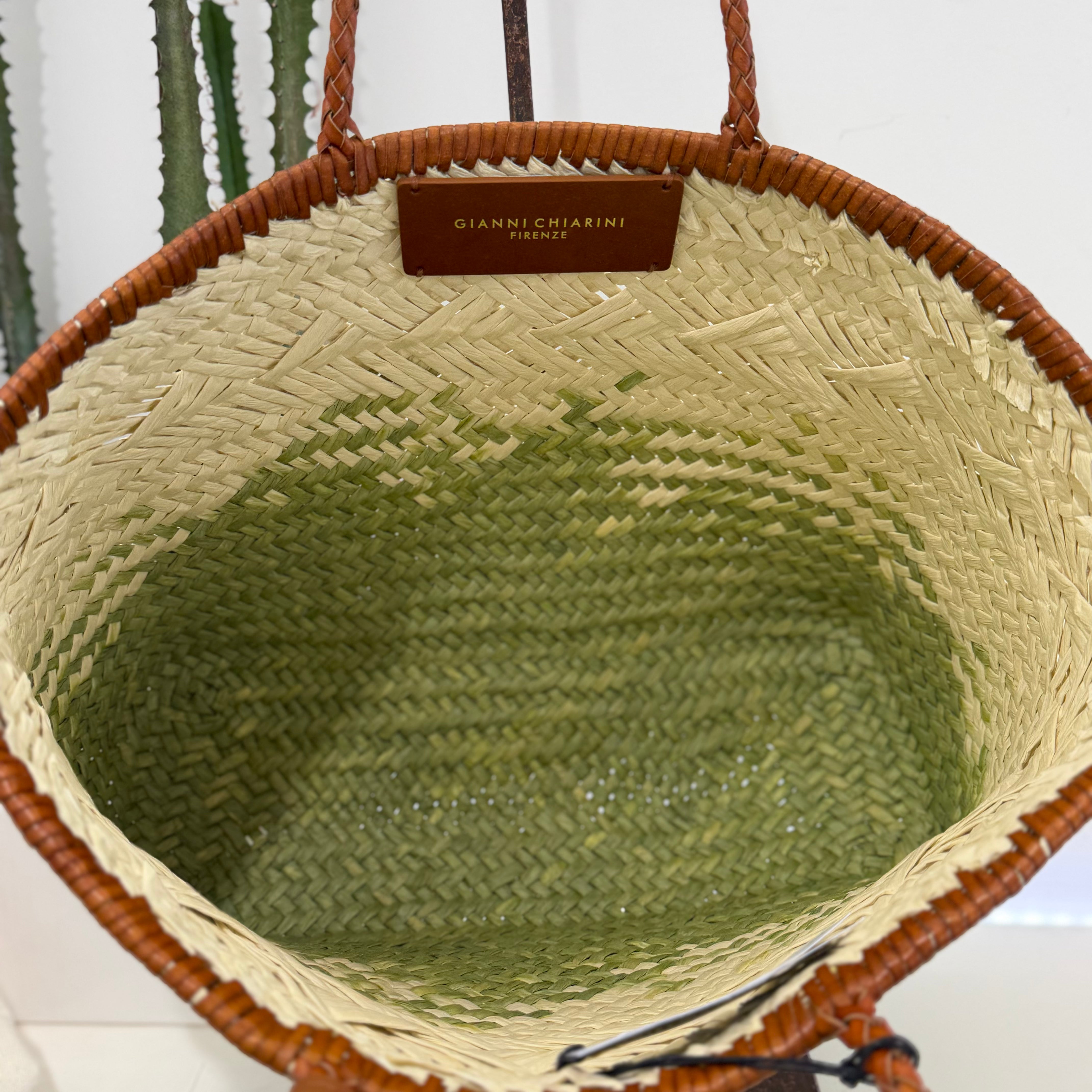 Gianni Chiarini borsa PALOMA RAFIA intrecciata dimensione grande