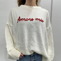 Maglione AMORE MIO bianco