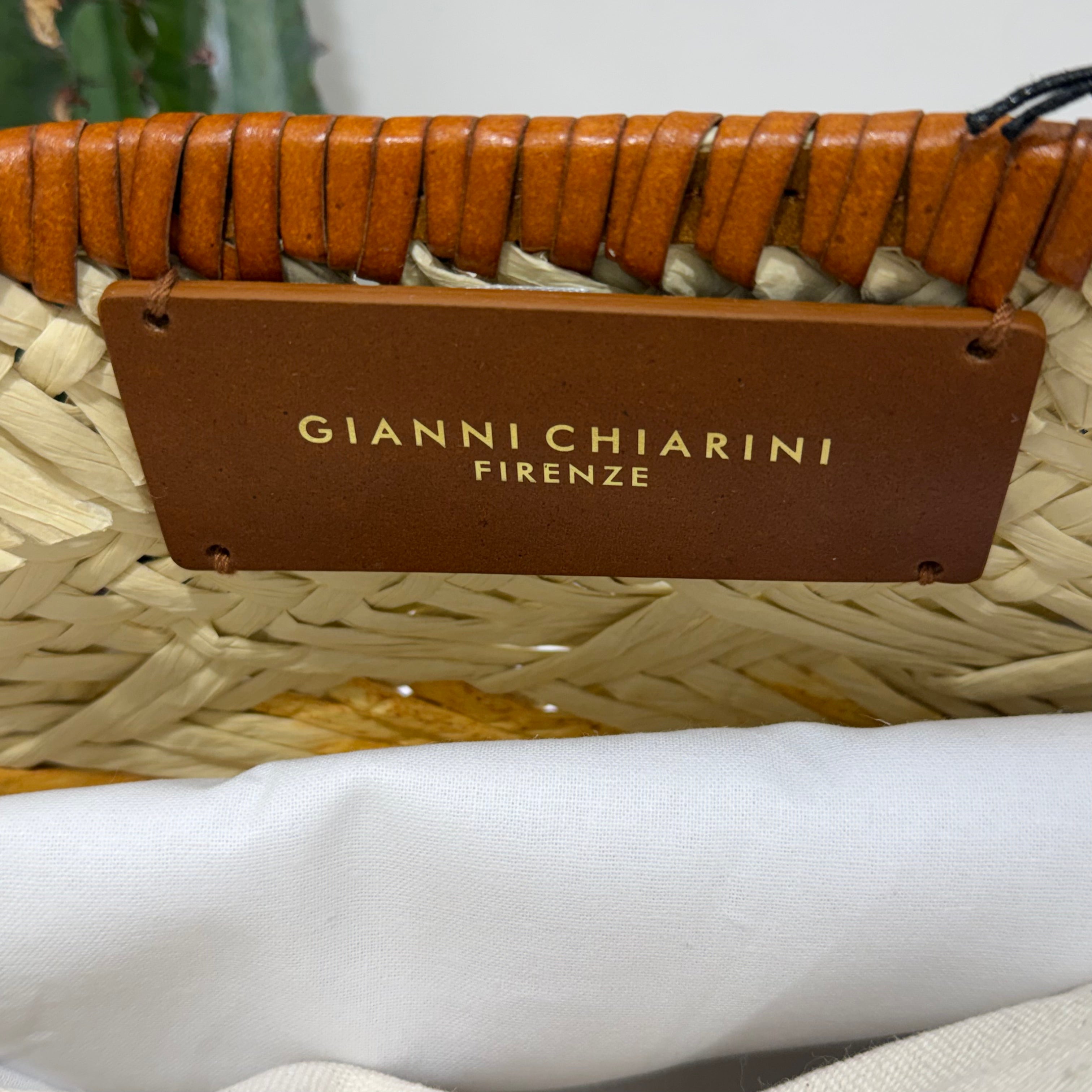 Gianni Chiarini borsa PALOMA RAFIA intrecciata dimensione media