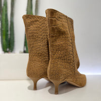 Stivaletto STR4 pelle scamosciata stampa cocco