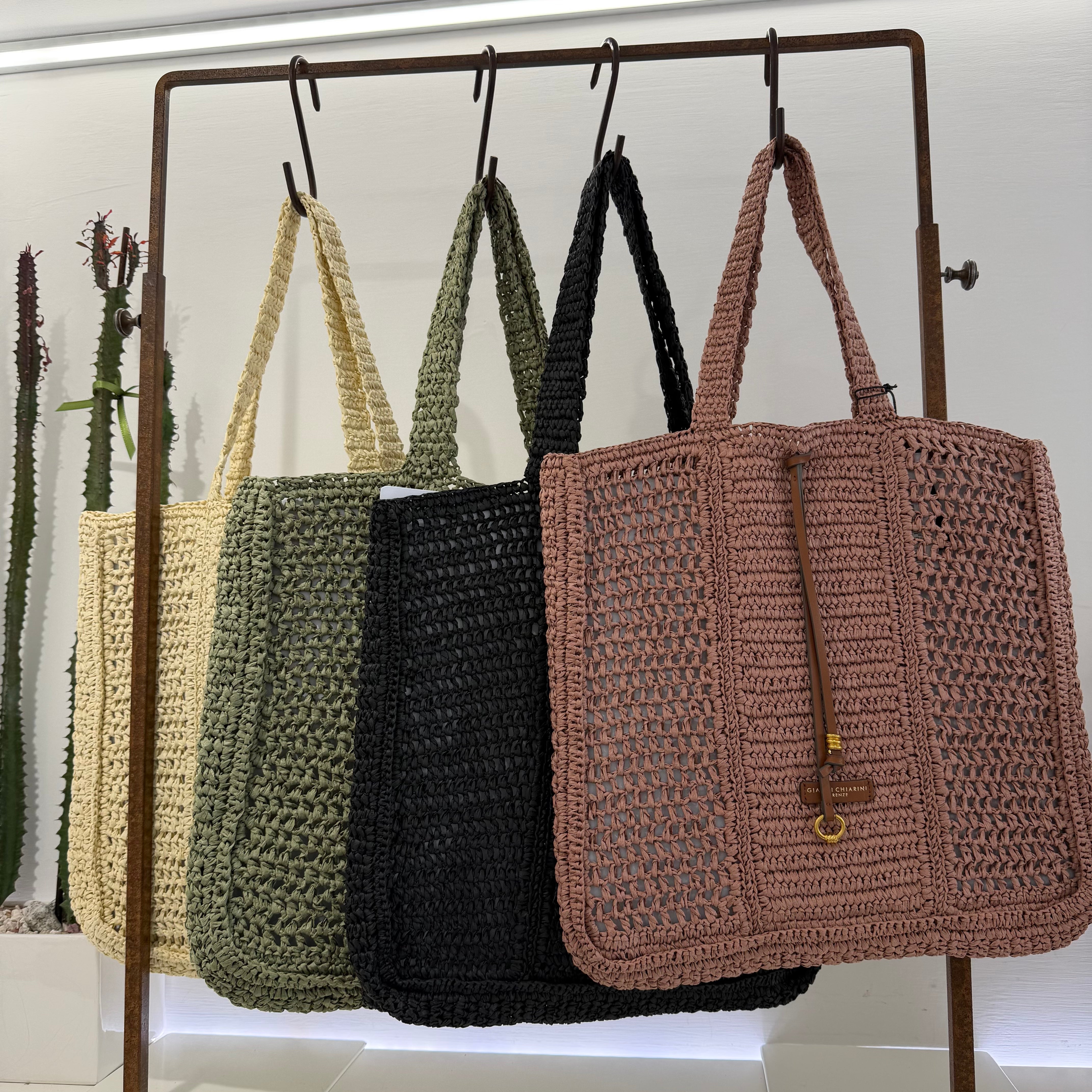 Gianni Chiarini PIATTINA NEFELI rafia intrecciata