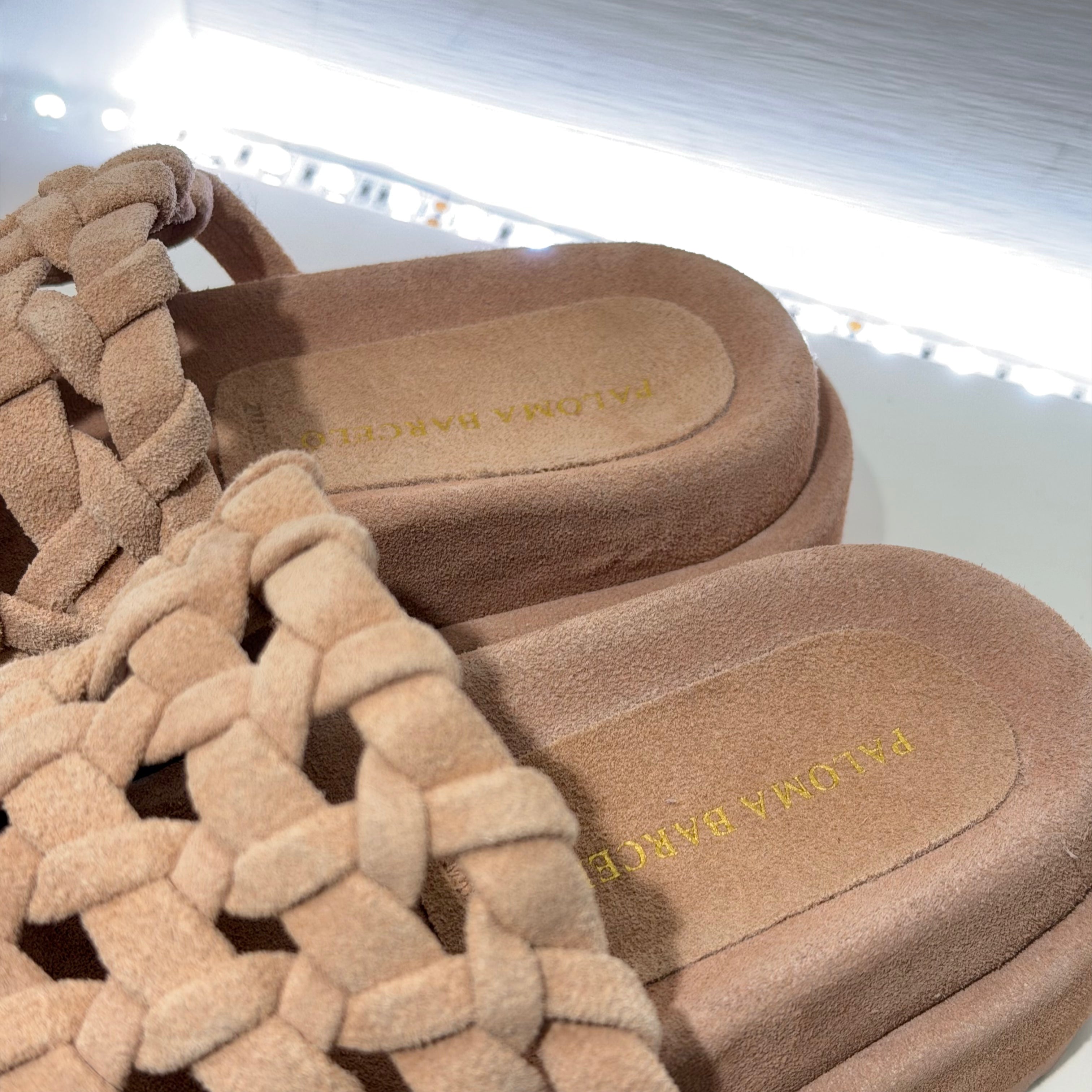 Paloma Barcelò ciabatta NADIRA suede cipria