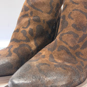 METISSE stivaletto zip texano GIRAFFA tacco 20