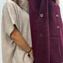 KIKISIX mantella COLLO PELLICCIA