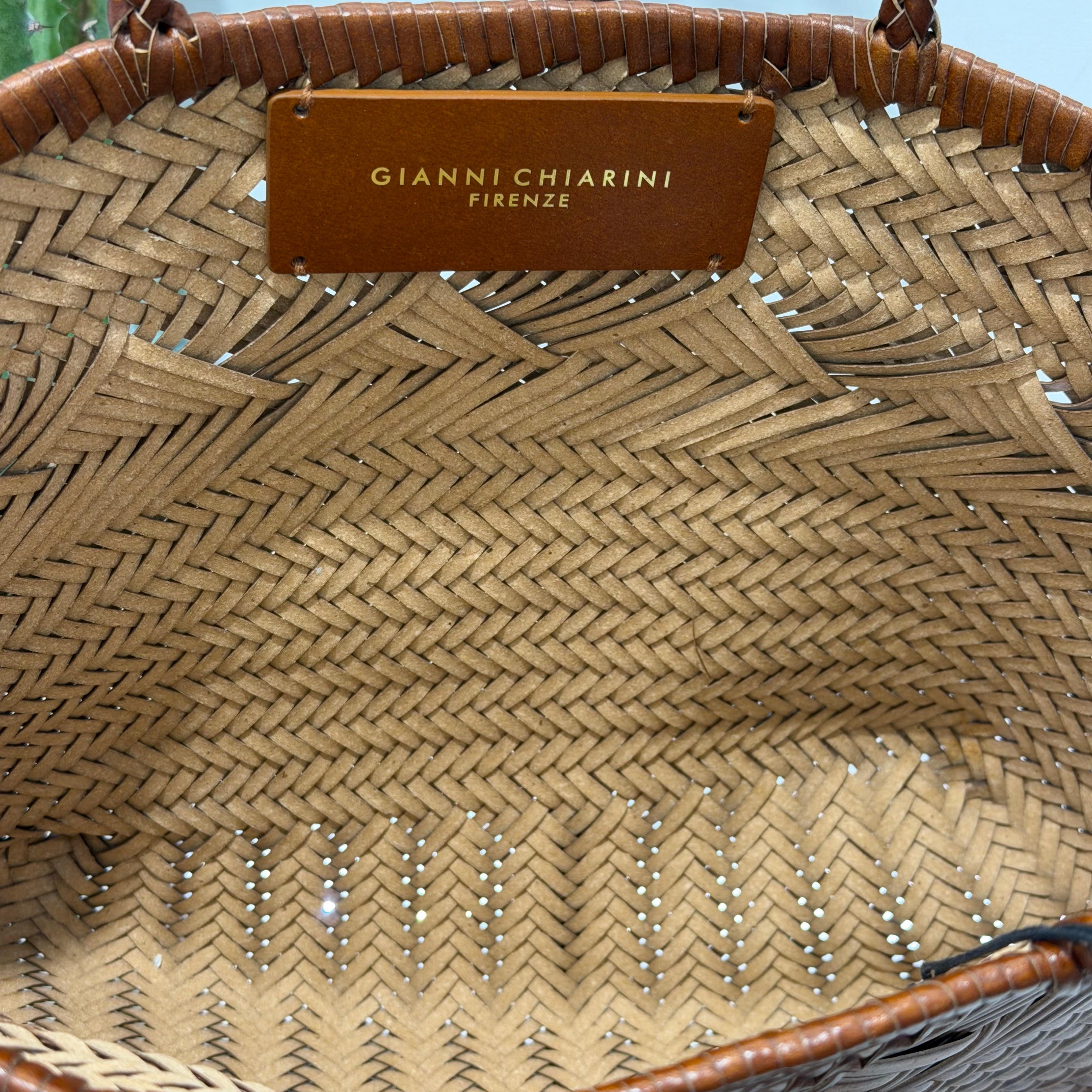 Gianni Chiarini borsa PALOMA PELLE cuoio intrecciata dimensione media