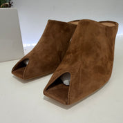 Stivaletto FLY sabot spuntato color tabacco