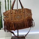 Campomaggi borsa CARMEN dimensione grande frange e laser