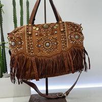 Campomaggi borsa CARMEN dimensione grande frange e laser