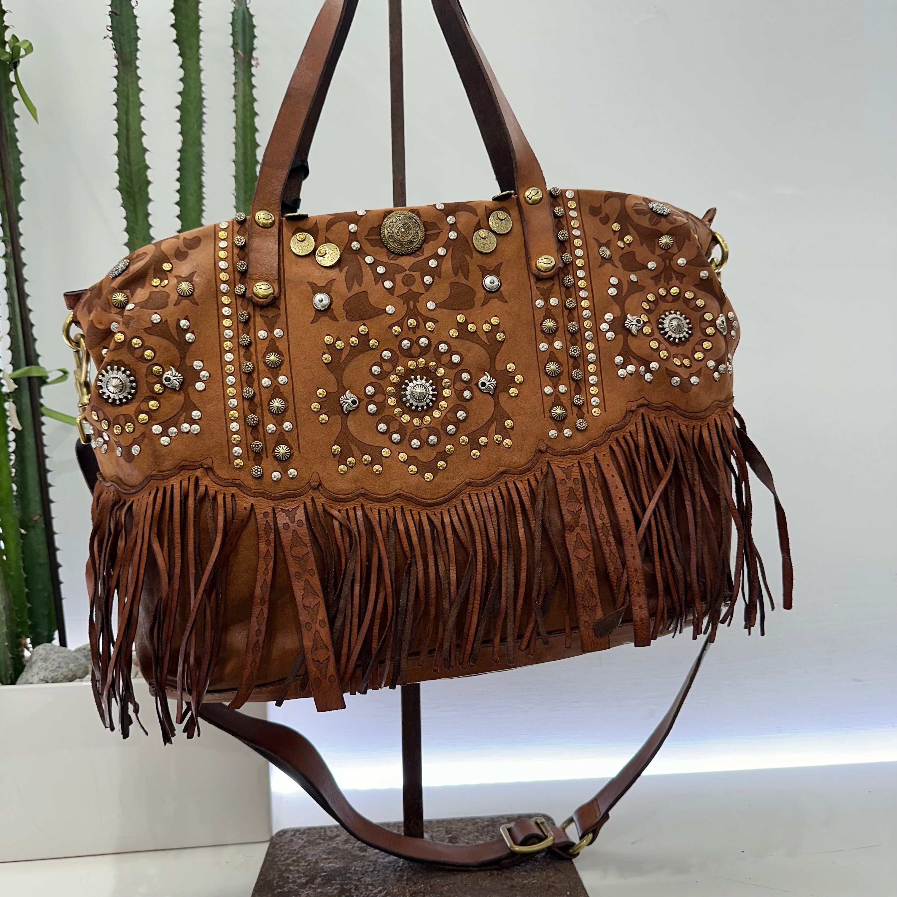 Campomaggi borsa CARMEN dimensione grande frange e laser